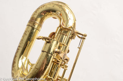 Yamaha YBS-52 Baritone Saxophone Well Used but Good Condition, Worn Lacquer Low A