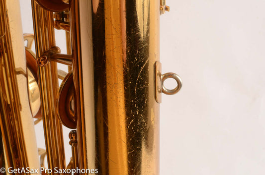 Yamaha YBS-62 Purple Logo 1980s Low A Baritone Saxophone Very Good Condition