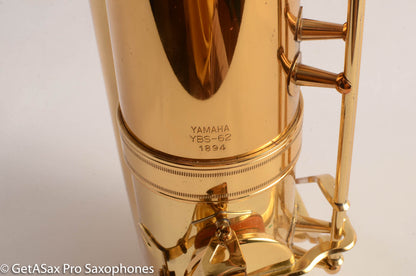 Yamaha YBS-62 Purple Logo 1980s Low A Baritone Saxophone Very Good Condition