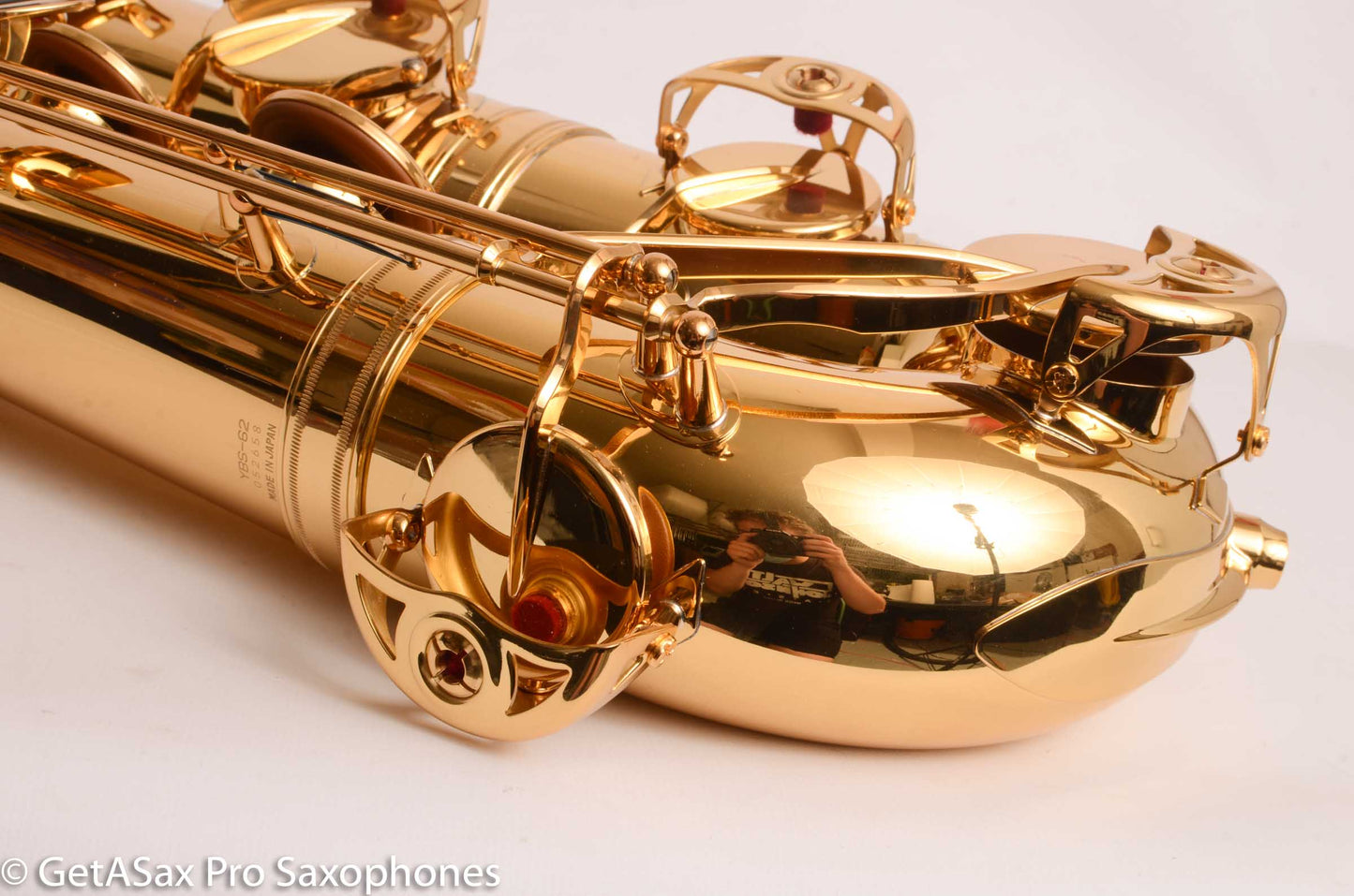 Yamaha YBS-62II Baritone Saxophone Mint Like New with Peg Mount and Wheeled Case 52658