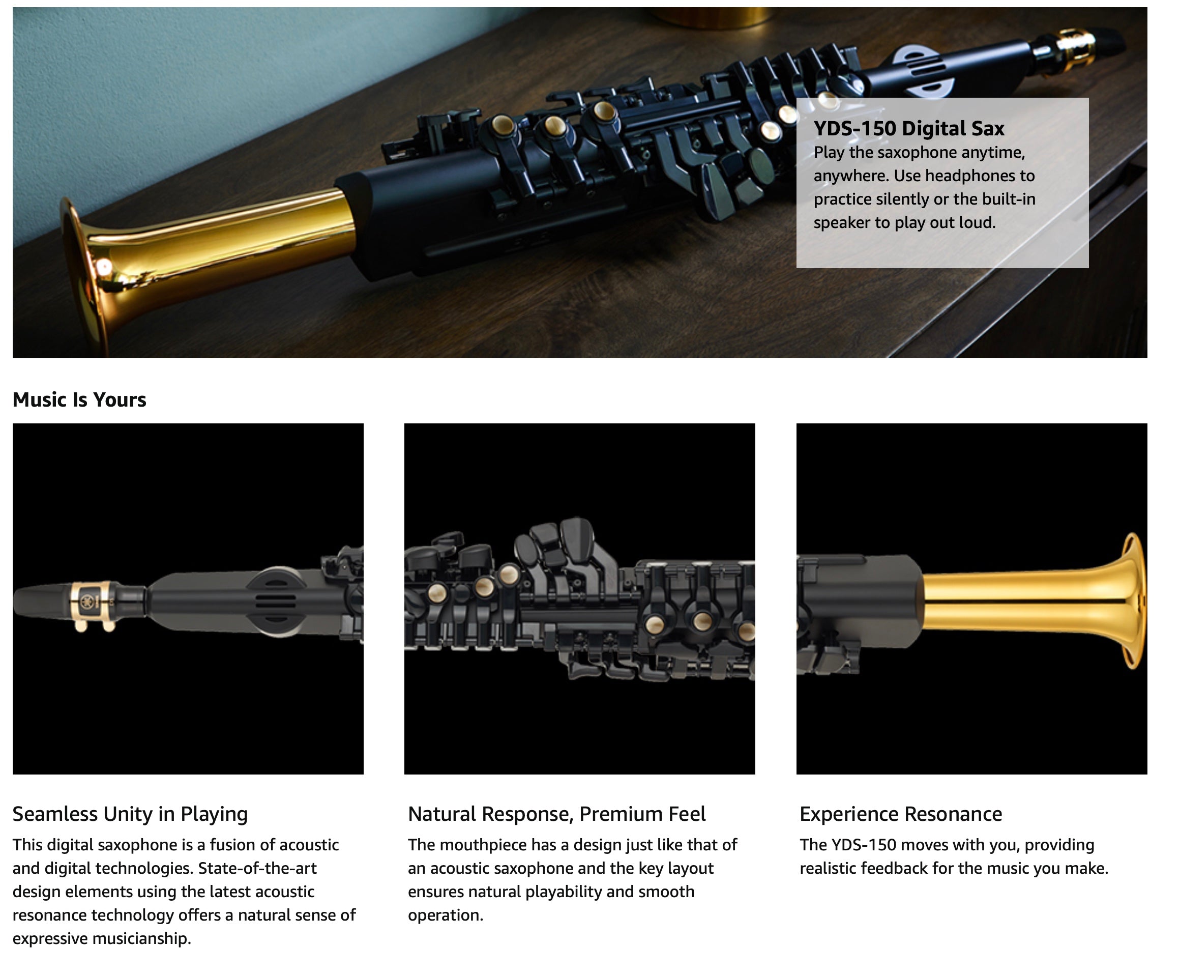 Yamaha YDS-150 Digital Saxophone - In stock now! – GETASAX