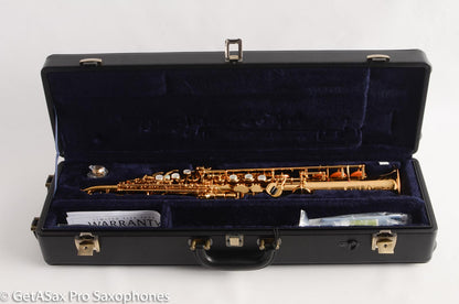 Yamaha YSS-82ZR Soprano Saxophone MINT Hardly Played One Piece Bent Neck! 1793