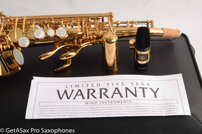 Yamaha YSS-82ZR Soprano Saxophone MINT Hardly Played One Piece Bent Neck! 1793
