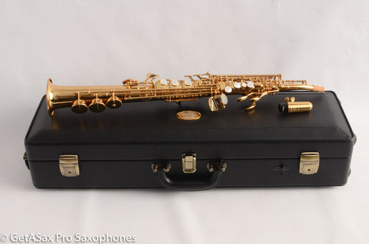 Yamaha YSS-82ZR Soprano Saxophone MINT Hardly Played One Piece Bent Neck! 1793