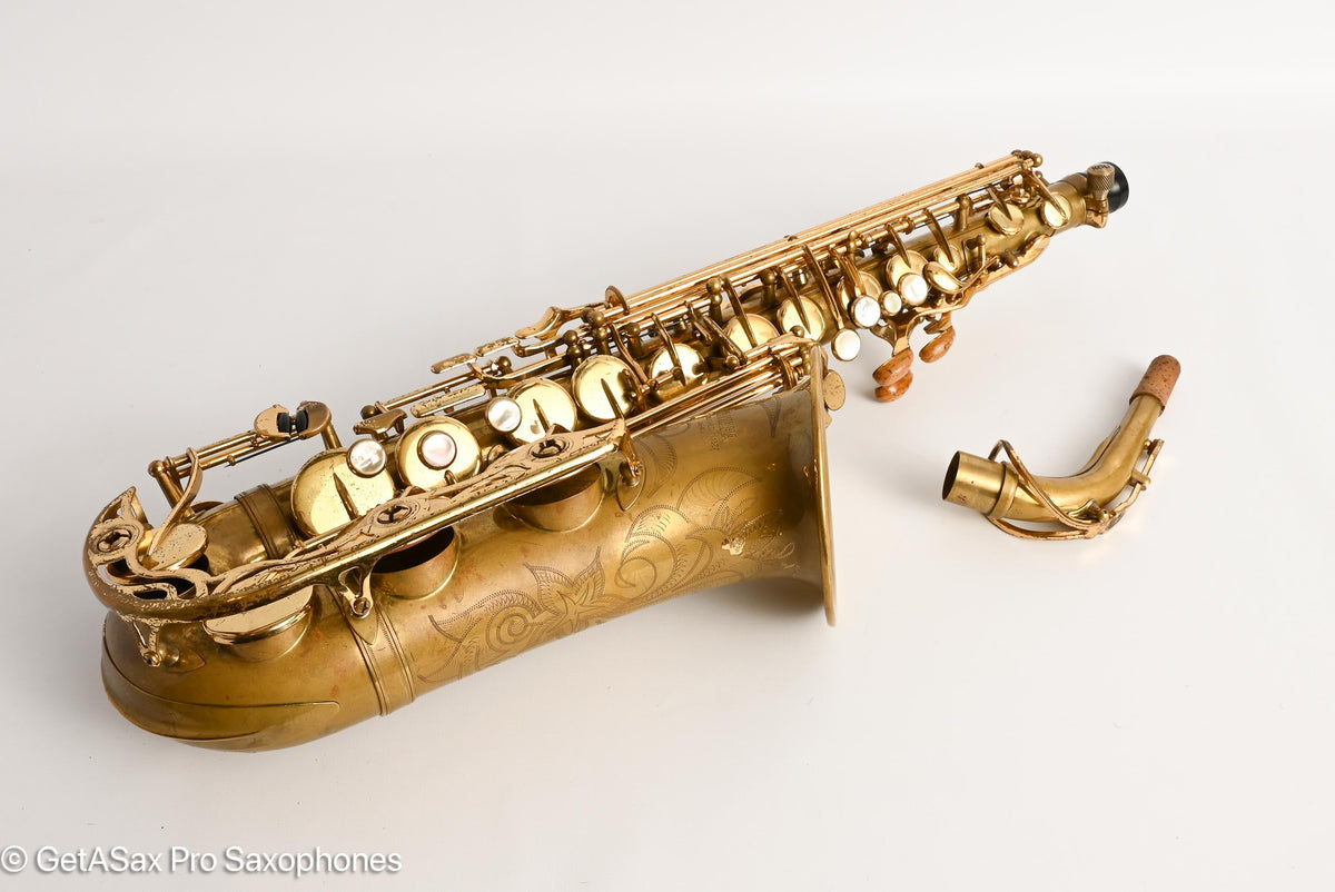 Yamaha YAS-62-1 Alto Unlacquered Body Orig and V1 Neck Plays Huge!