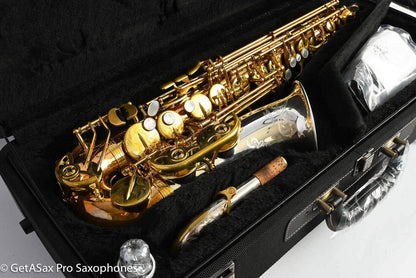 Yanagisawa AWO32 Alto Solid Bronze and Silver 1 Year Old Fresh Setup 415777