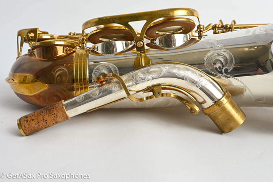 Yanagisawa AWO32 Alto Solid Bronze and Silver 1 Year Old Fresh Setup 415777