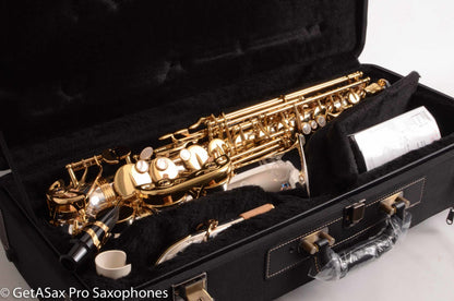 Yanagisawa AWO37 Solid Silver Elite Professional Alto Brand New + Setup!