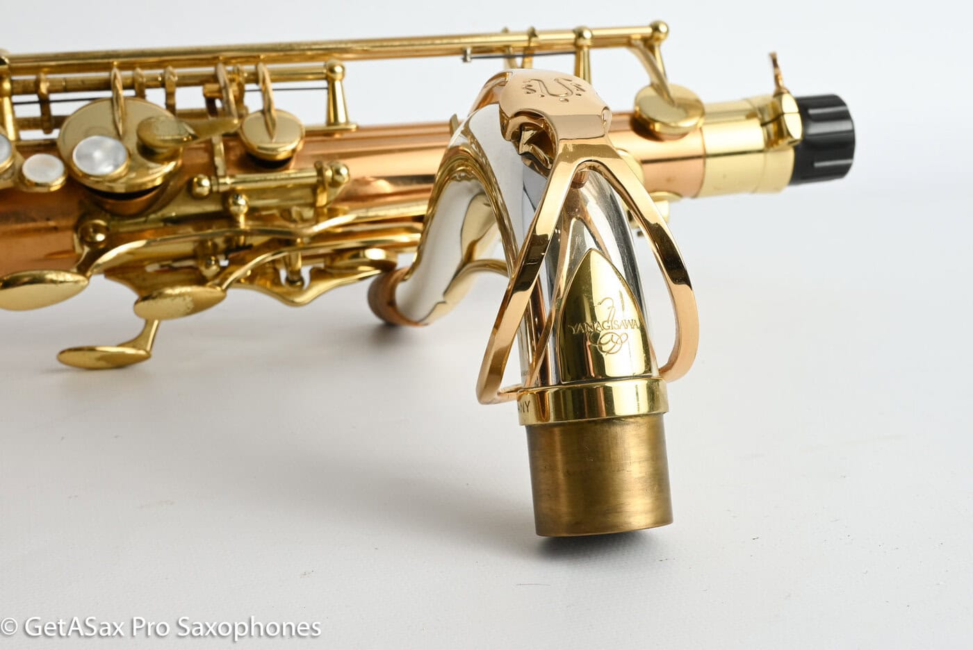 Yanagisawa Solid Silver Tenor Saxophone Neck Near Mint Rare!