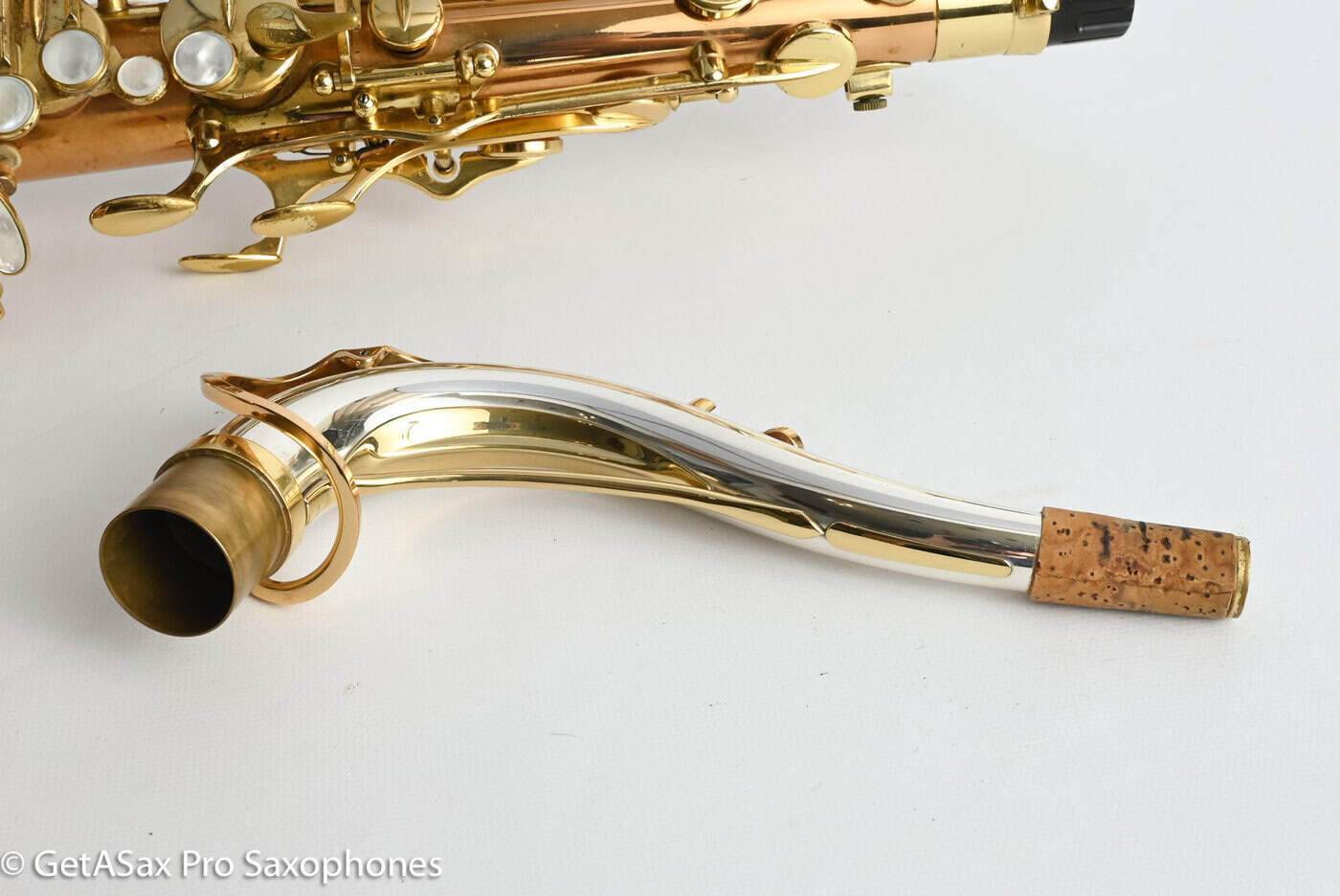 Yanagisawa Solid Silver Tenor Saxophone Neck Near Mint Rare!
