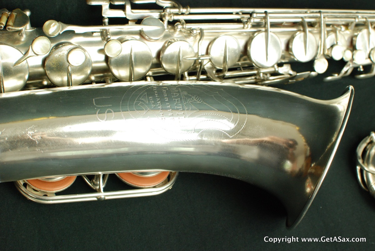 Martin Committee II Tenor Saxophone Rare Silver Plate - www.GetASax.com