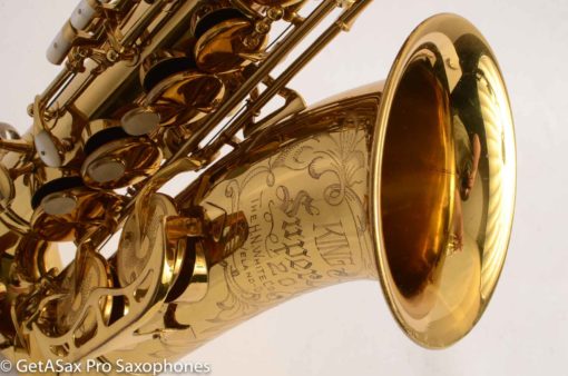 King Super 20 Alto Saxophone Full Pearls from 1950 Original Lacquer - Image 25