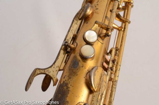 SML Rev D / Gold Medal 1 Orig. Permagold Plate Tenor Saxophone 11657 - Image 9