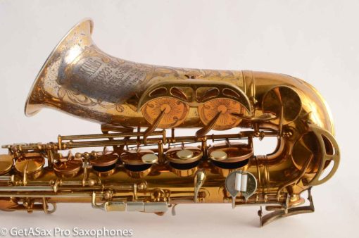 King SilverSonic Super 20 Alto Saxophone Original with Gold Leaf Fresh Overhaul! 346933 - Image 29