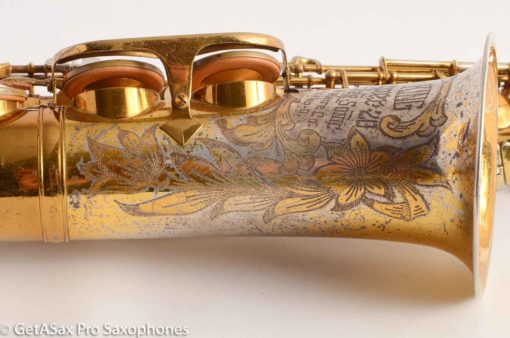 King SilverSonic Super 20 Alto Saxophone Original with Gold Leaf Fresh Overhaul! 346933 - Image 27