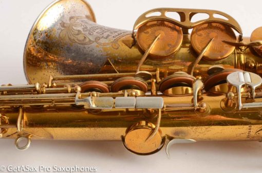 King SilverSonic Super 20 Alto Saxophone Original with Gold Leaf Fresh Overhaul! 346933 - Image 23