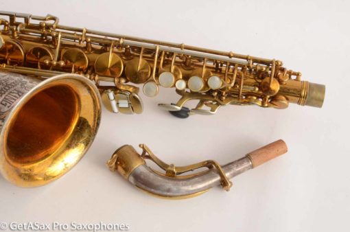 King SilverSonic Super 20 Alto Saxophone Original with Gold Leaf Fresh Overhaul! 346933 - Image 36