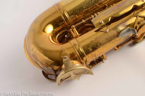 King SilverSonic Super 20 Alto Saxophone Original with Gold Leaf Fresh Overhaul! 346933 - Image 13