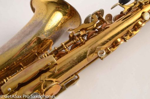 King SilverSonic Super 20 Alto Saxophone Original with Gold Leaf Fresh Overhaul! 346933 - Image 12