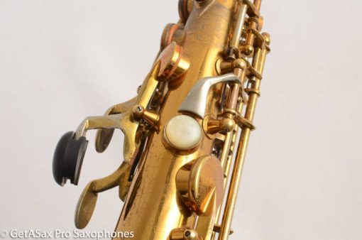 King SilverSonic Super 20 Alto Saxophone Original with Gold Leaf Fresh Overhaul! 346933 - Image 10