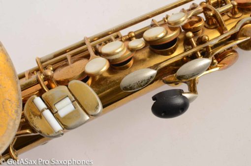 King SilverSonic Super 20 Alto Saxophone Original with Gold Leaf Fresh Overhaul! 346933 - Image 9