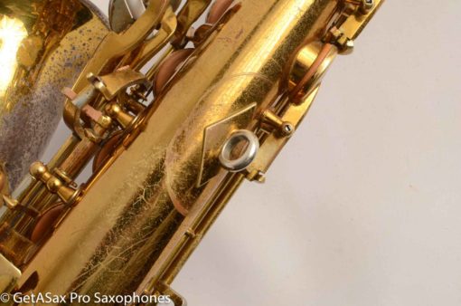 King SilverSonic Super 20 Alto Saxophone Original with Gold Leaf Fresh Overhaul! 346933 - Image 8