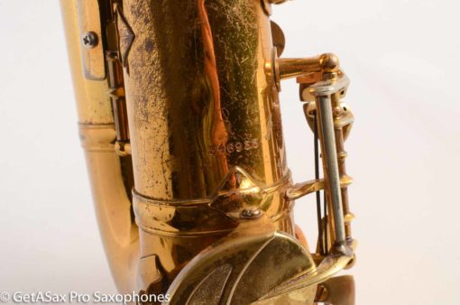 King SilverSonic Super 20 Alto Saxophone Original with Gold Leaf Fresh Overhaul! 346933 - Image 7