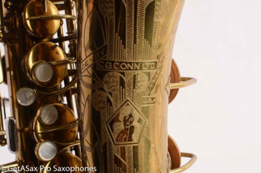 Conn 26M VIII Connqueror Alto Saxophone Original Lacquer Excellent Condition Old Pads 304661 - Image 14