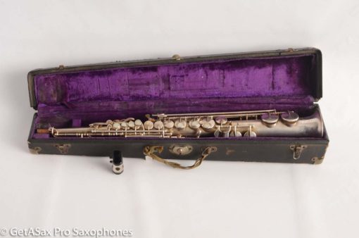 King Soprano Saxophone Original Silver Plate 81960 Great Deal! - Image 20