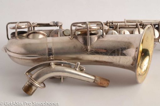 Martin Handcraft Alto Saxophone Original Silver Plate Very Good Condition 75488 - Image 8