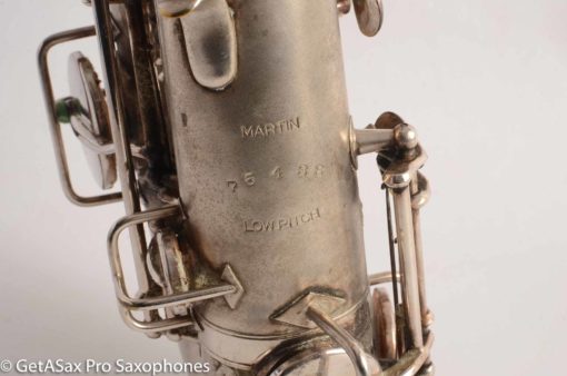 Martin Handcraft Alto Saxophone Original Silver Plate Very Good Condition 75488 - Image 26