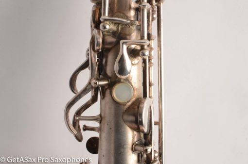 Martin Handcraft Alto Saxophone Original Silver Plate Very Good Condition 75488 - Image 23