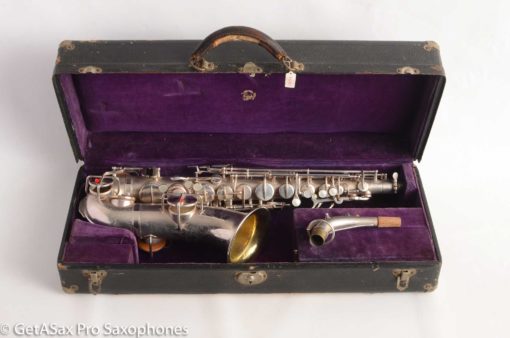 Martin Handcraft Alto Saxophone Original Silver Plate Very Good Condition 91398 - Image 31