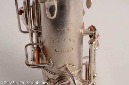 Martin Handcraft Alto Saxophone Original Silver Plate Very Good Condition 91398 - Image 27