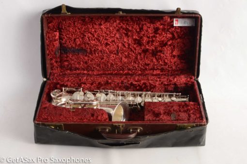 Selmer Super Balanced Action Alto Saxophone Original Satin Silver Gorgeous 54xxx - Image 39