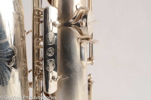 Selmer Super Balanced Action Alto Saxophone Original Satin Silver Gorgeous 54xxx - Image 30