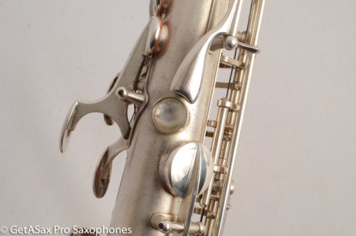 Selmer Super Balanced Action Alto Saxophone Original Satin Silver Gorgeous 54xxx - Image 28