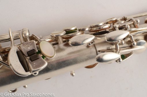 Selmer Super Balanced Action Alto Saxophone Original Satin Silver Gorgeous 54xxx - Image 25