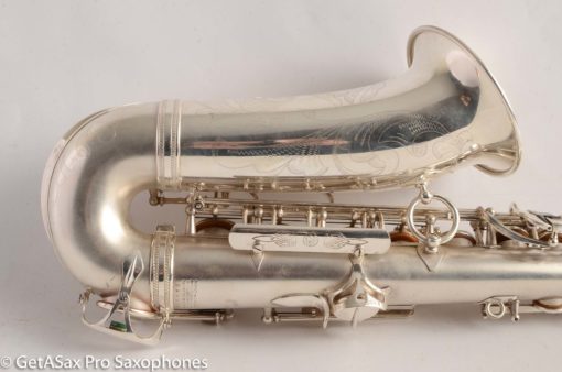 Selmer Super Balanced Action Alto Saxophone Original Satin Silver Gorgeous 54xxx - Image 24