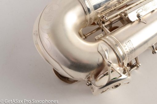 Selmer Super Balanced Action Alto Saxophone Original Satin Silver Gorgeous 54xxx - Image 23