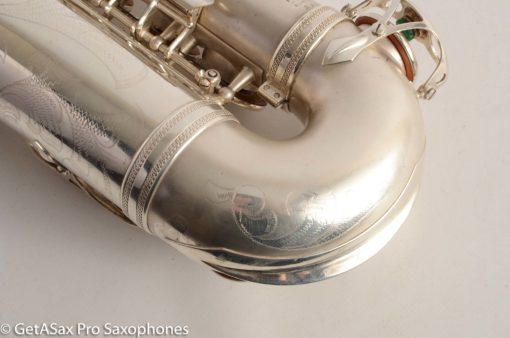 Selmer Super Balanced Action Alto Saxophone Original Satin Silver Gorgeous 54xxx - Image 22