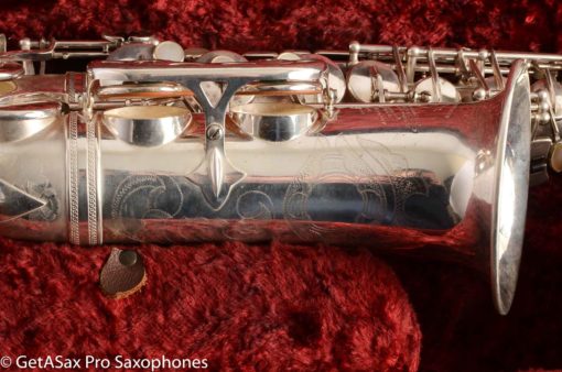 Selmer Super Balanced Action Alto Saxophone Original Satin Silver Gorgeous 54xxx - Image 38