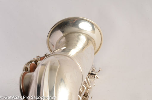 Selmer Super Balanced Action Alto Saxophone Original Satin Silver Gorgeous 54xxx - Image 20