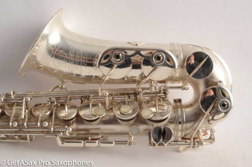 Selmer Super Balanced Action Alto Saxophone Original Satin Silver Gorgeous 54xxx - Image 19