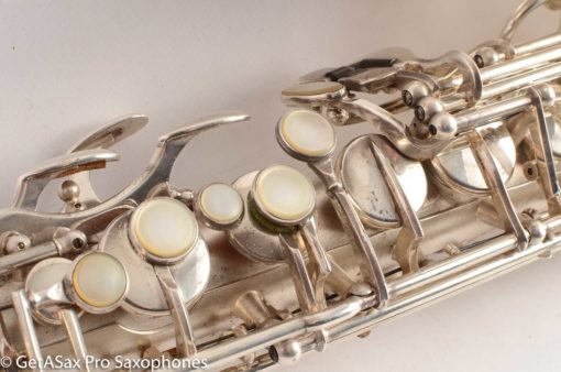 Selmer Super Balanced Action Alto Saxophone Original Satin Silver Gorgeous 54xxx - Image 16