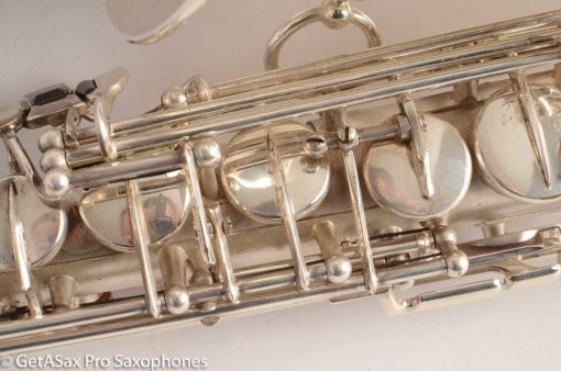 Selmer Super Balanced Action Alto Saxophone Original Satin Silver Gorgeous 54xxx - Image 15