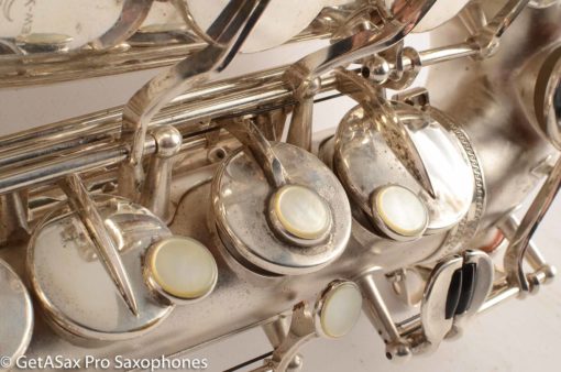 Selmer Super Balanced Action Alto Saxophone Original Satin Silver Gorgeous 54xxx - Image 14