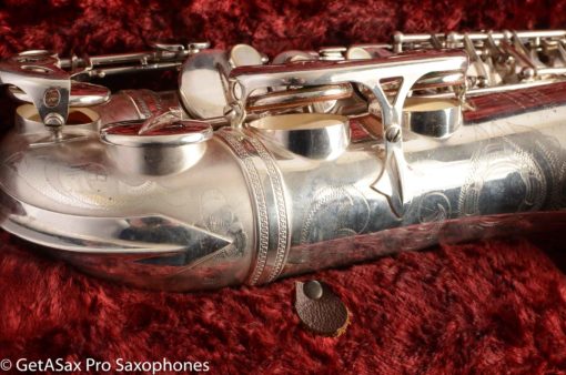 Selmer Super Balanced Action Alto Saxophone Original Satin Silver Gorgeous 54xxx - Image 37