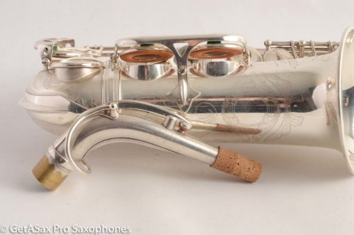 Selmer Super Balanced Action Alto Saxophone Original Satin Silver Gorgeous 54xxx - Image 8