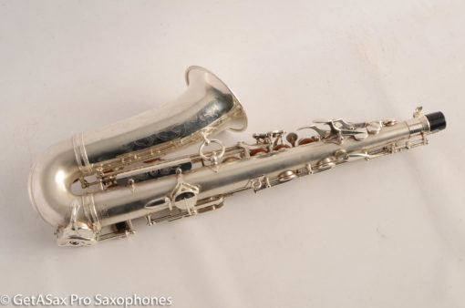 Selmer Super Balanced Action Alto Saxophone Original Satin Silver Gorgeous 54xxx - Image 2